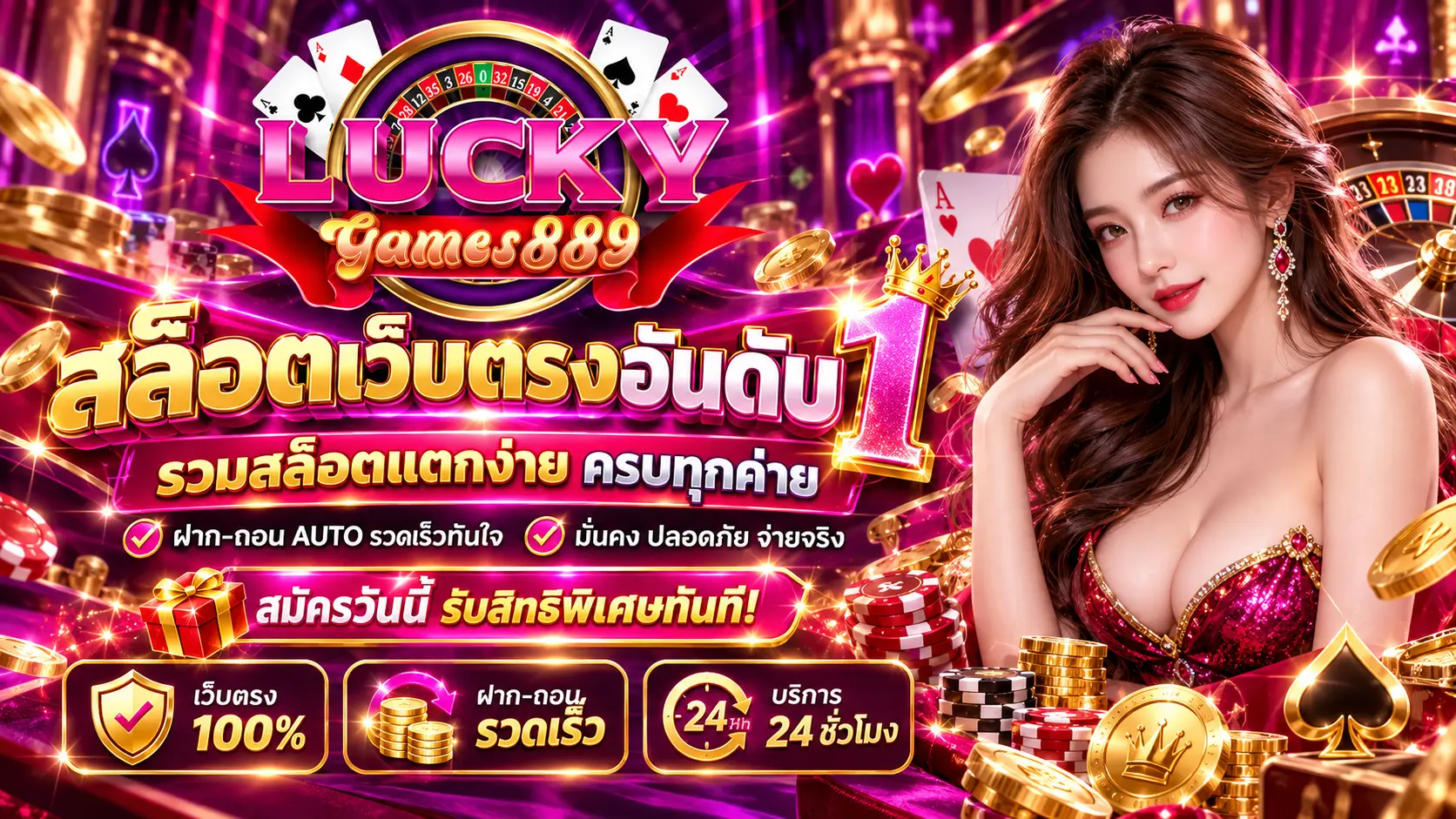 luckygames889 banner